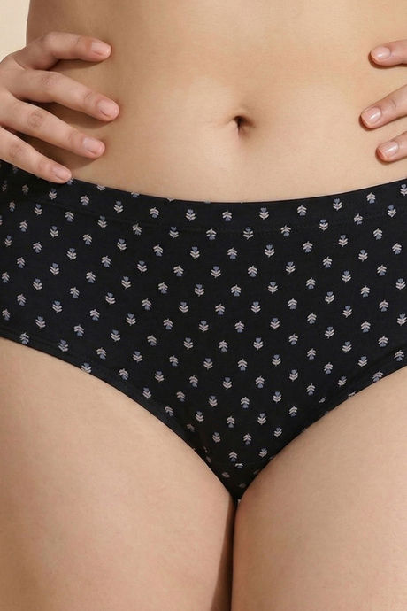 Zivame Medium Rise Full Coverage Hipster Panty (Pack of 3) -  Multicolor — image 9